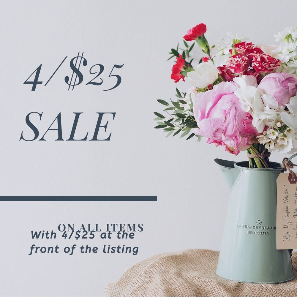 4/$25 SALE
